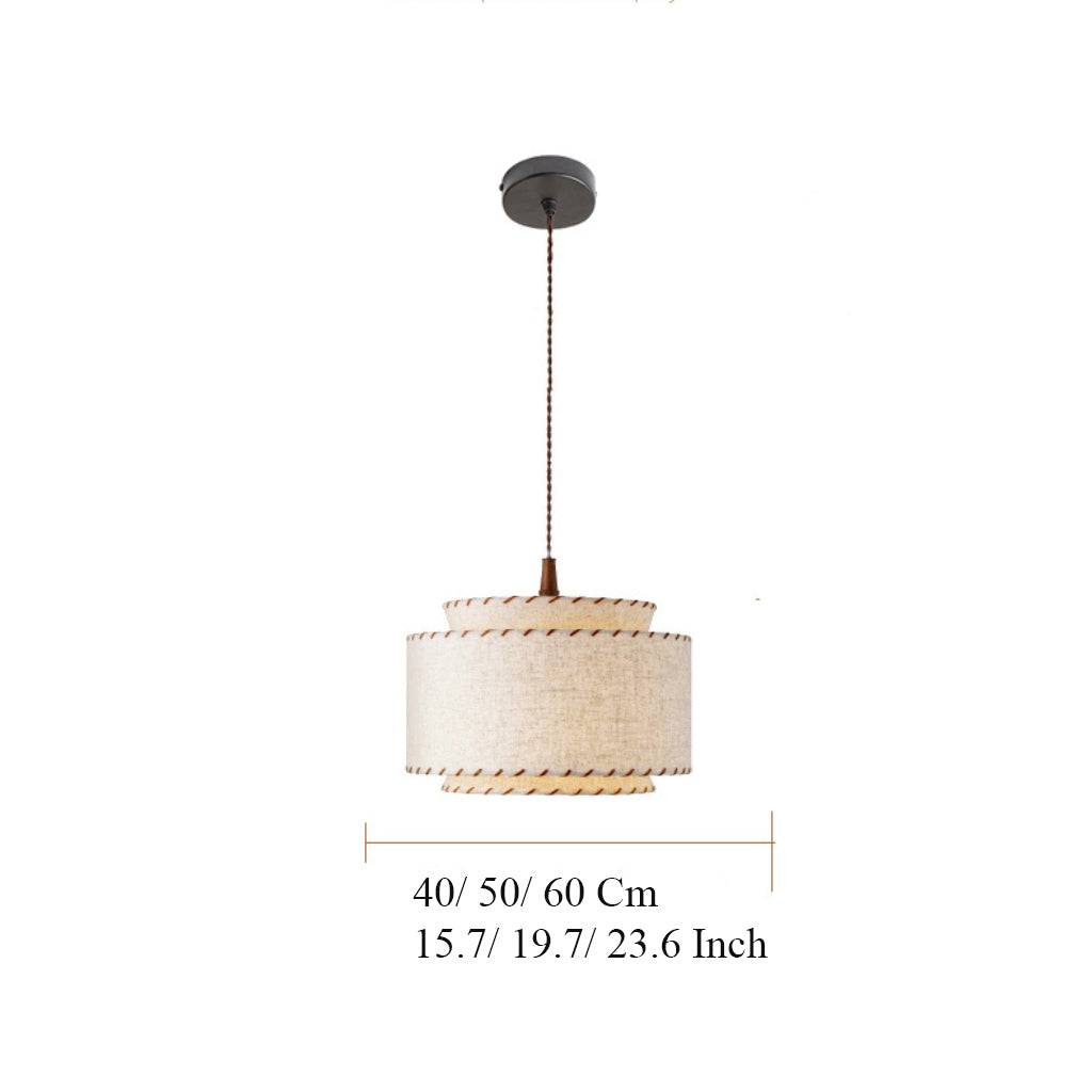 Drum Fabric Pendant Light