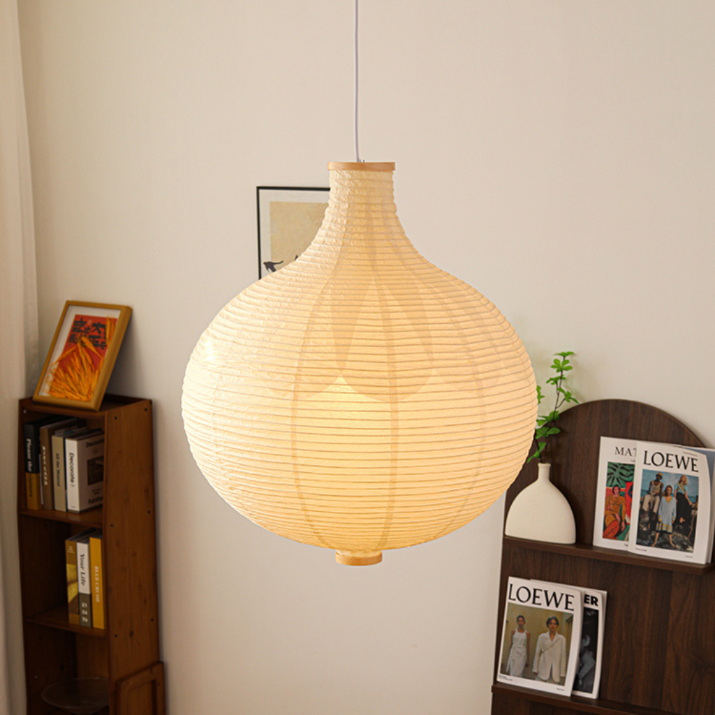 Japanese Paper Globe Pendant Light