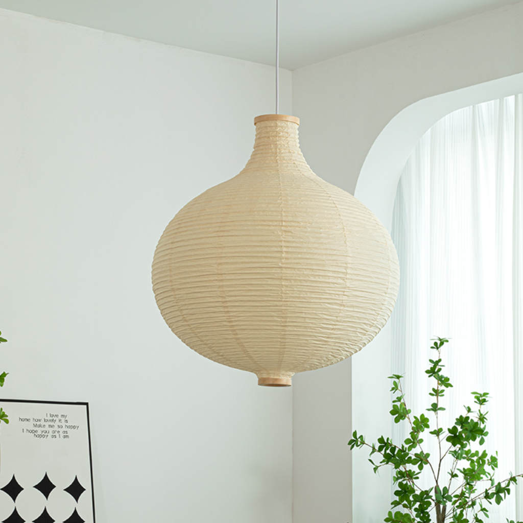 Japanese Paper Globe Pendant Light