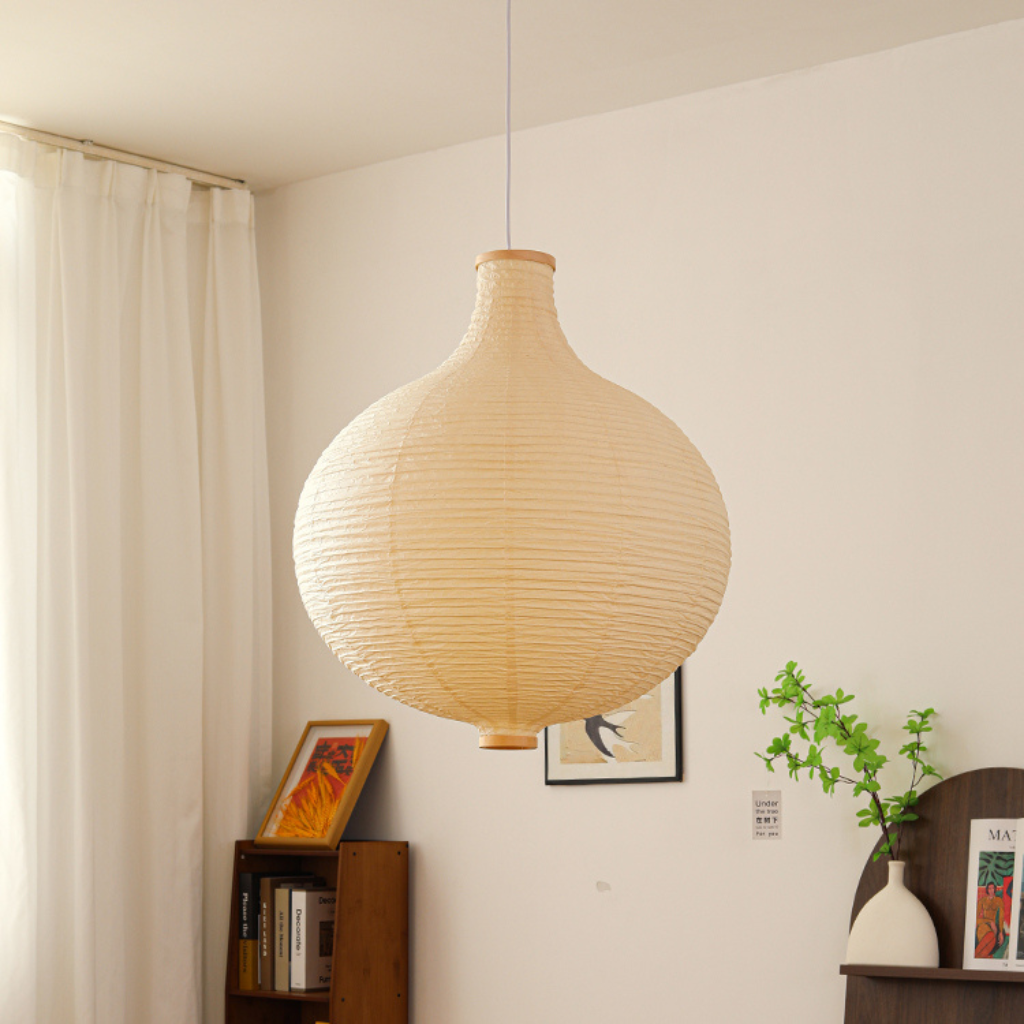 Japanese Paper Globe Pendant Light