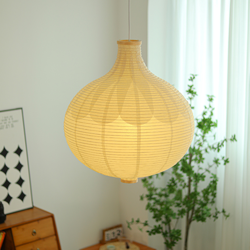 Japanese Paper Globe Pendant Light