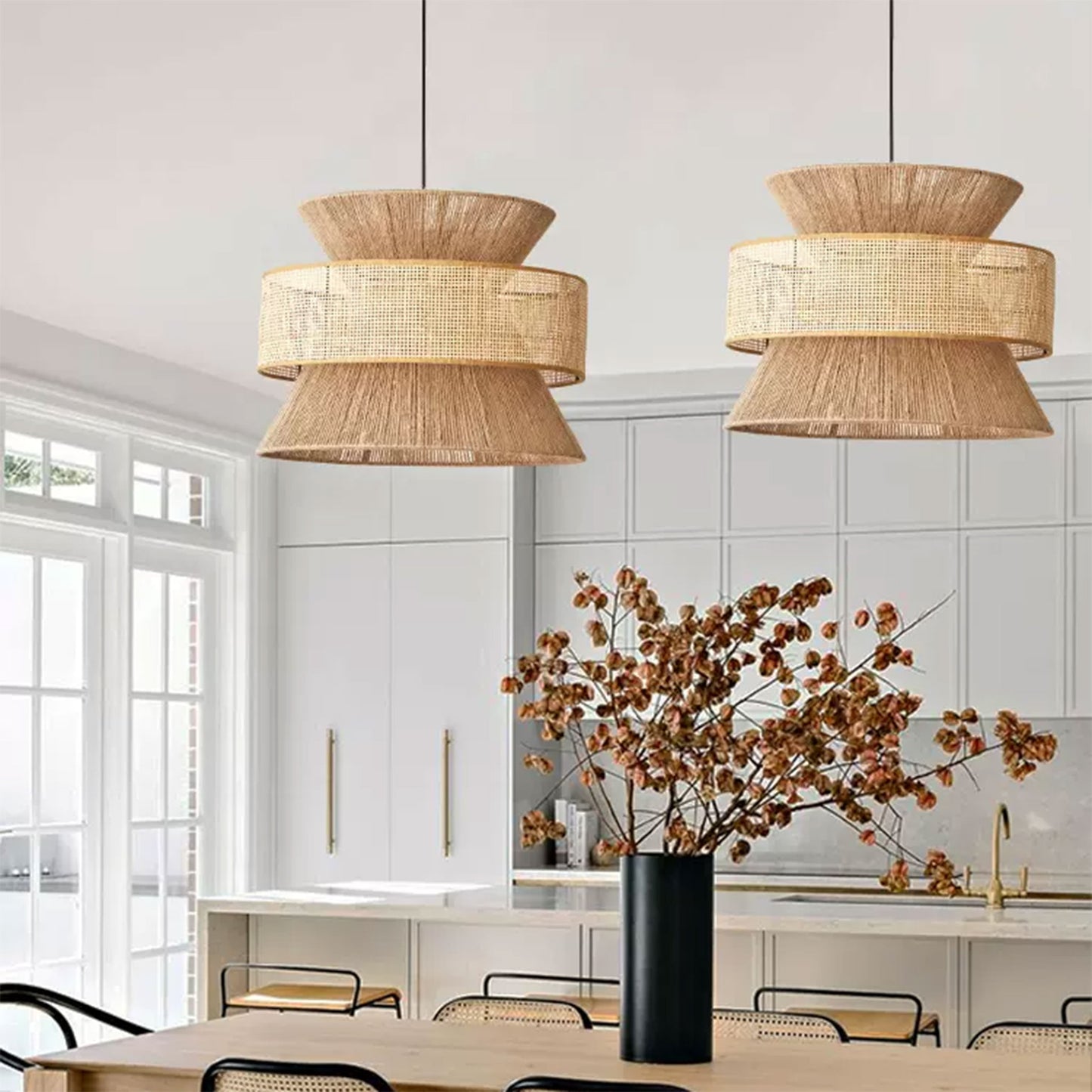 hemp rope pendant lights