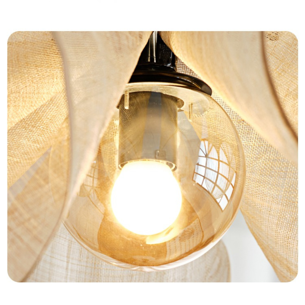 Flower Fabric Pendant Light