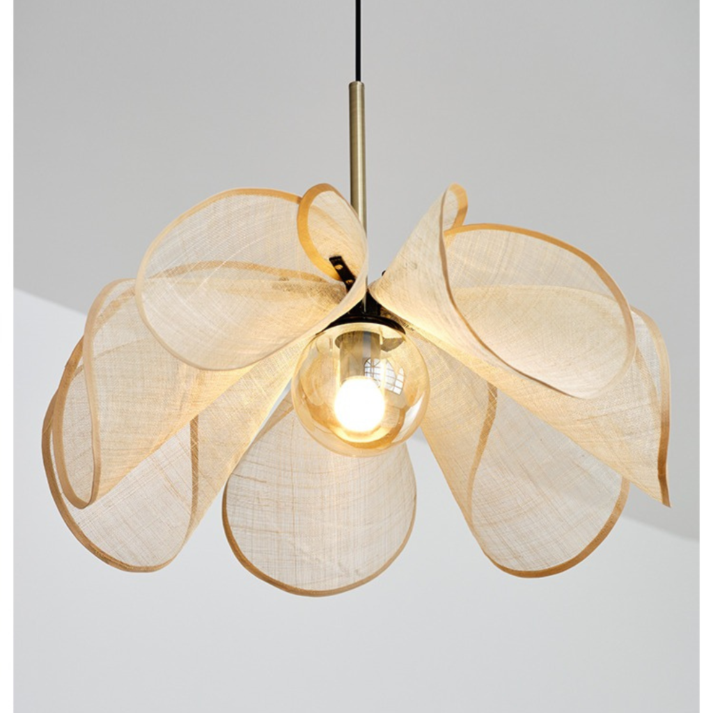 Flower Fabric Pendant Light