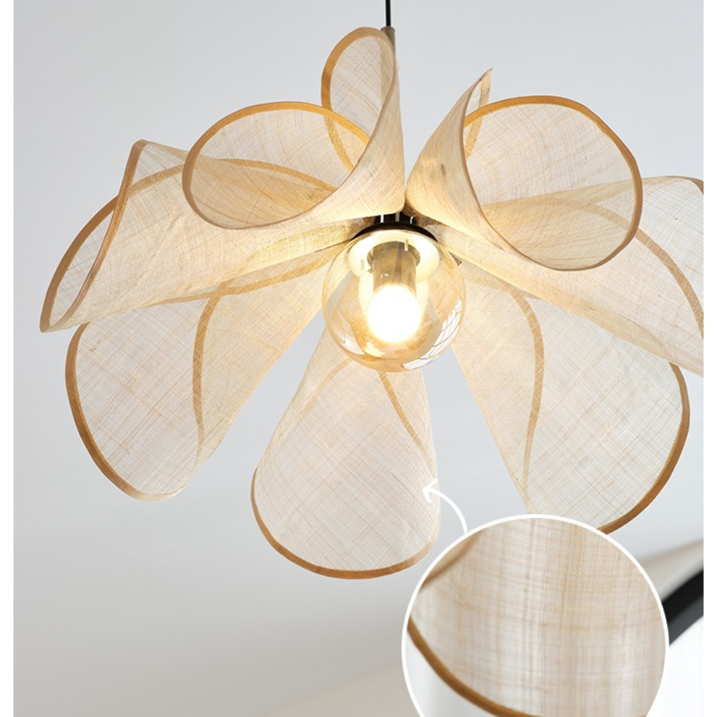 Flower Fabric Pendant Light