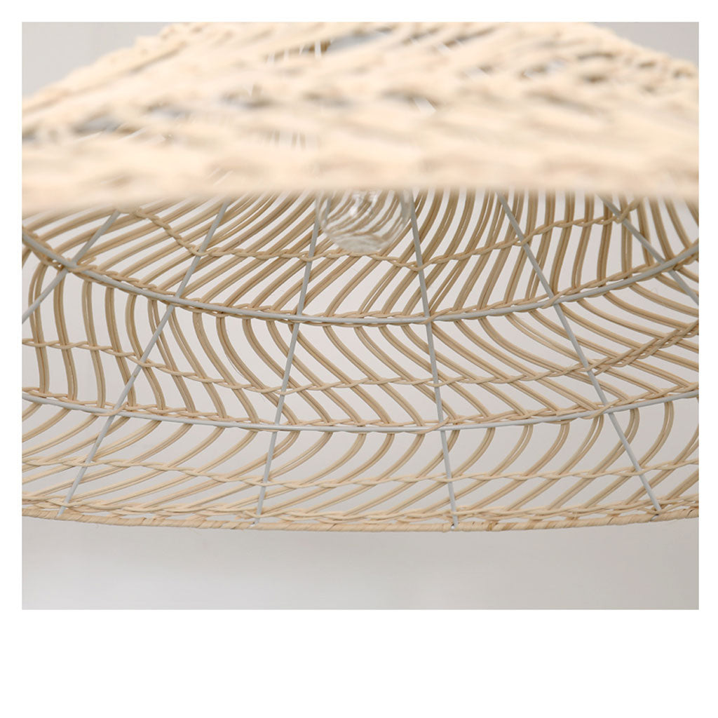 Cone Rattan Pendant Light | Bohemian Chic Ceiling Lamp