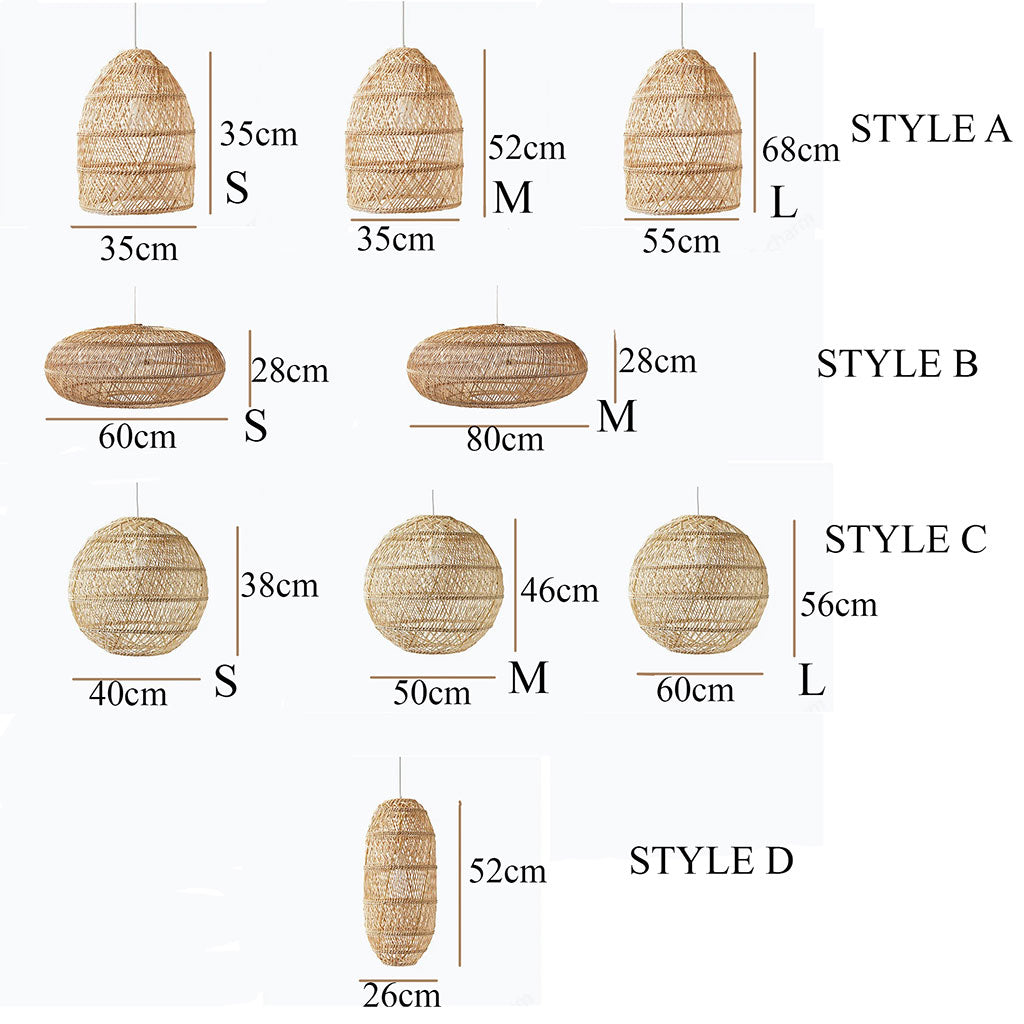 rattan pendant light