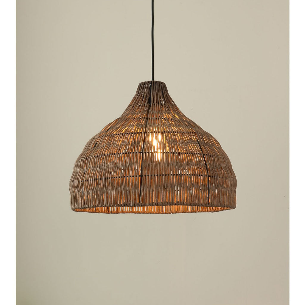 boho rattan pendant light