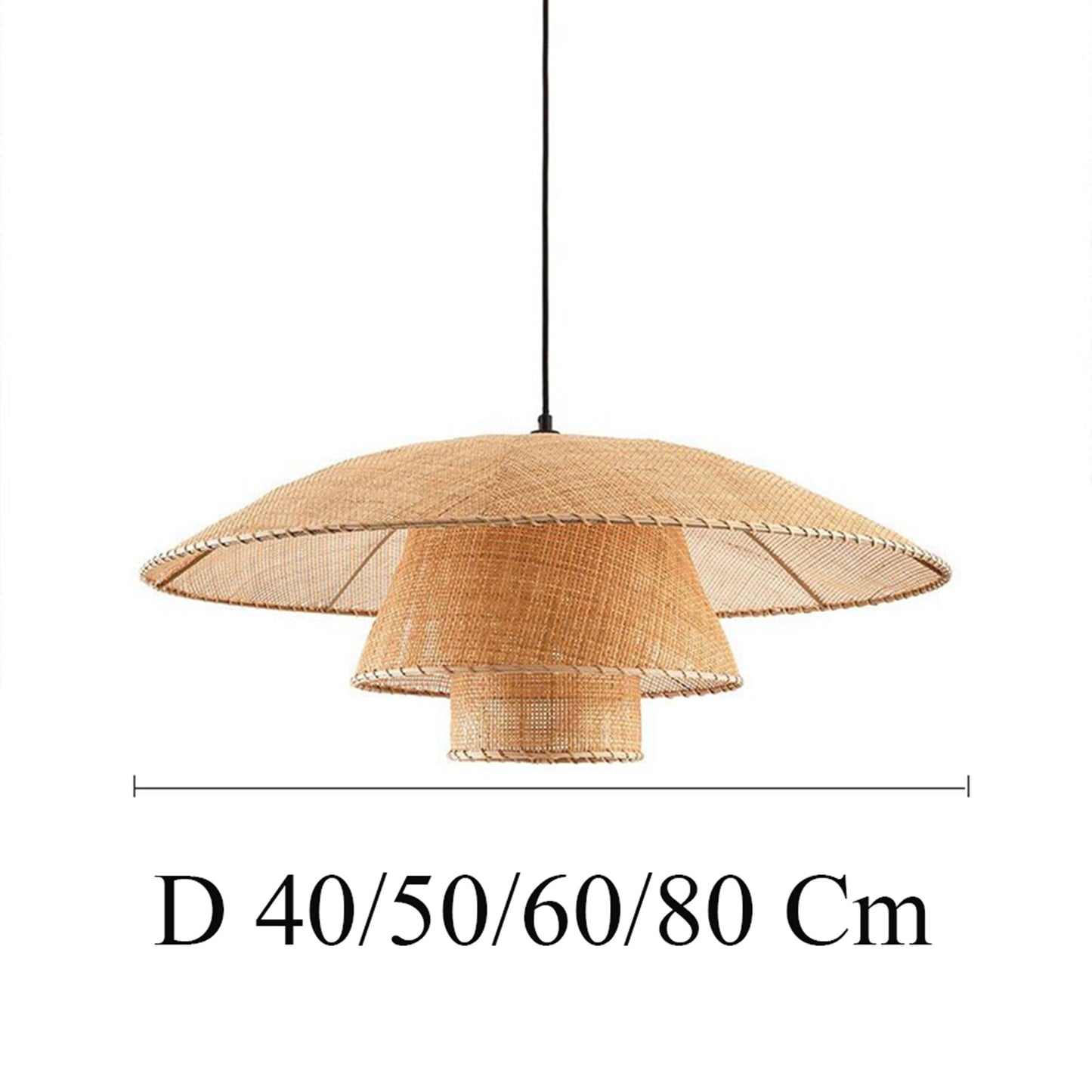 Vintage Rattan Lamp, Rattan Pendant Lights, Wicker Lampshade