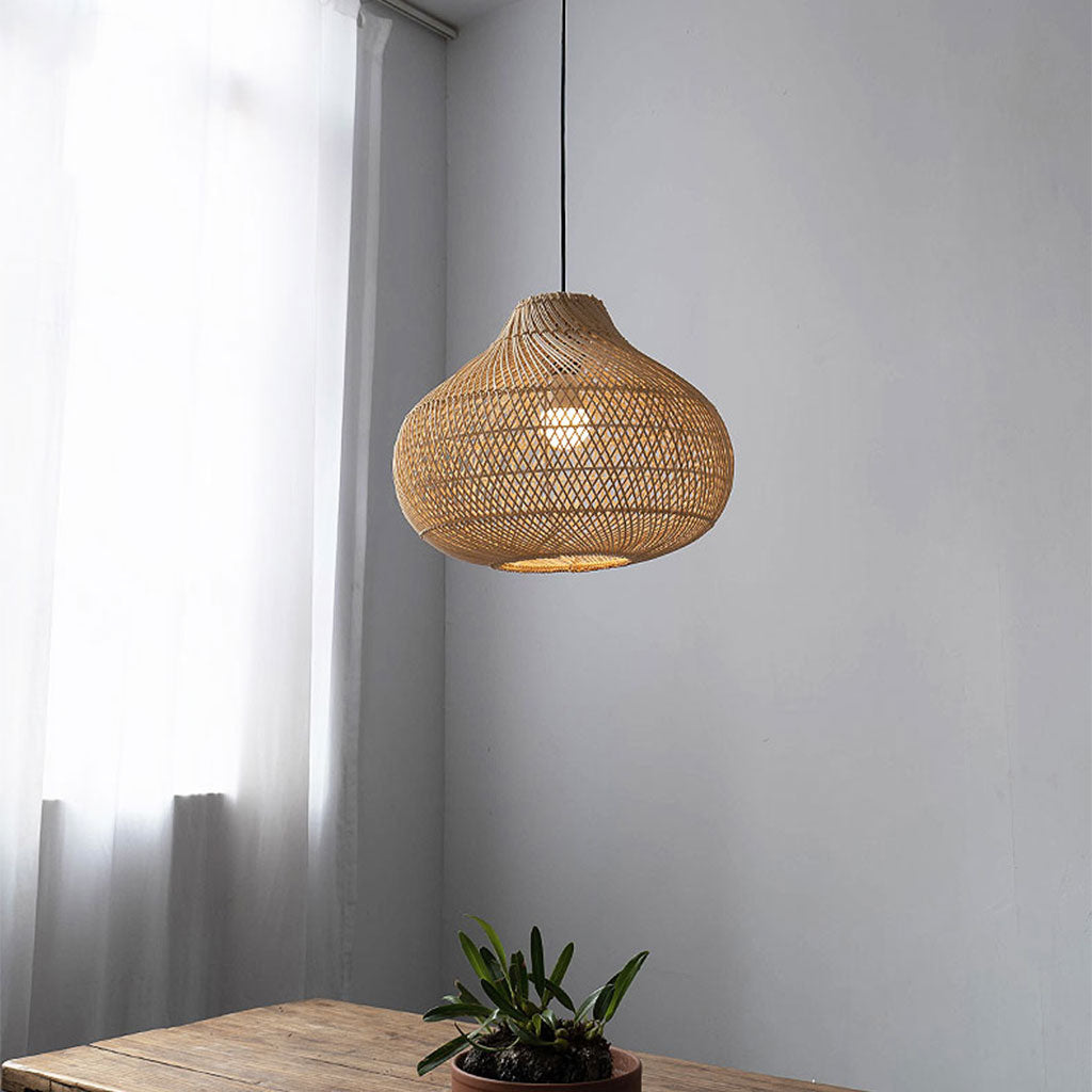 bamboo pendant light