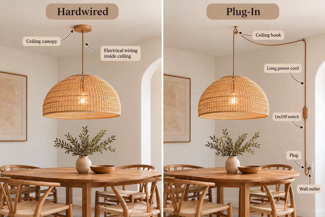 Hardwired vs Plug-In Pendant Lights: What’s the Difference?