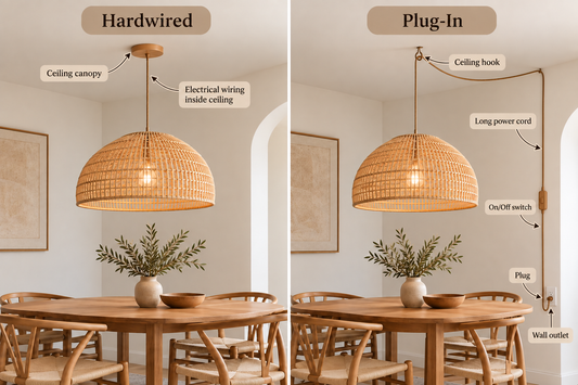 Hardwired vs Plug-In Pendant Lights: What’s the Difference?