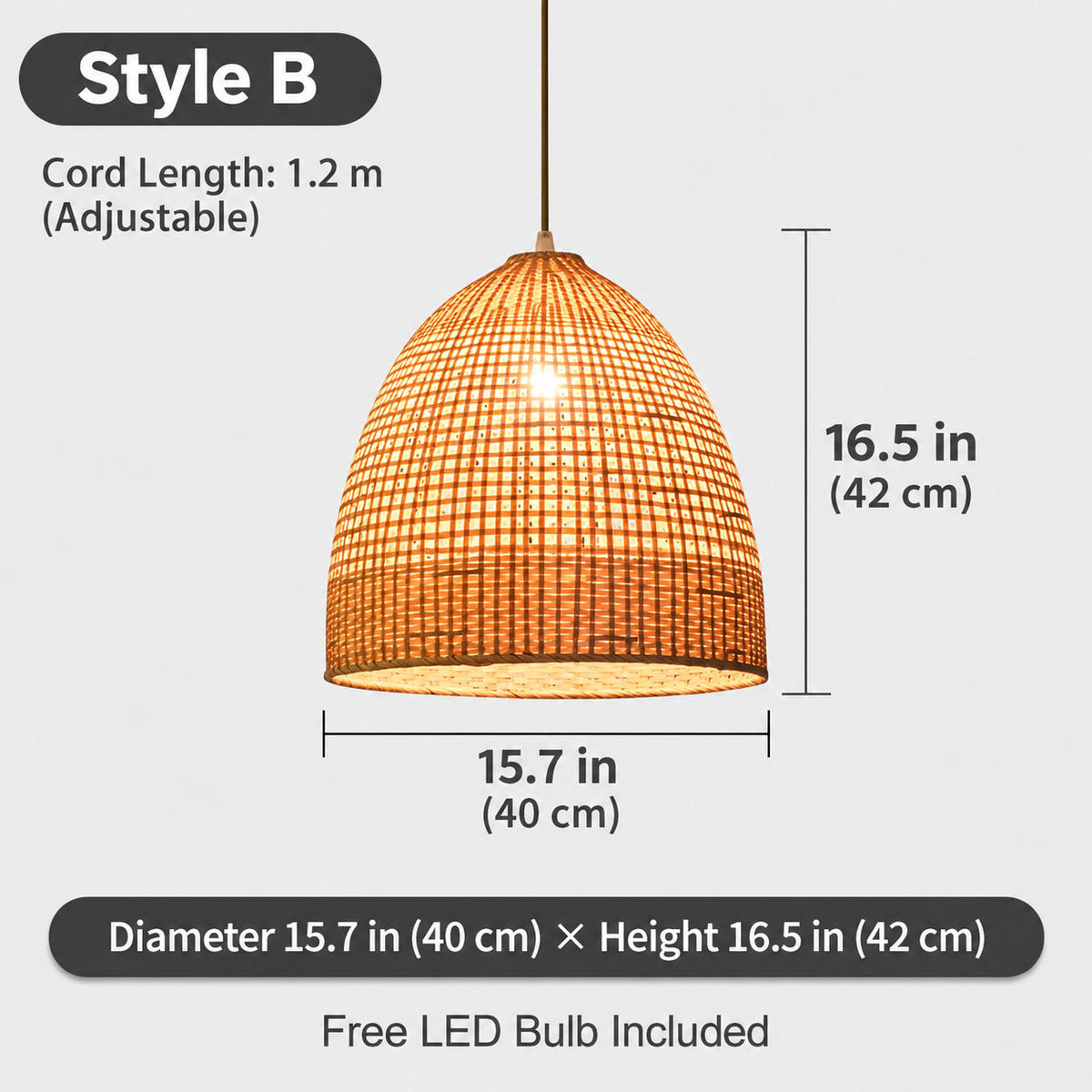 Bamboo Pendant Light 