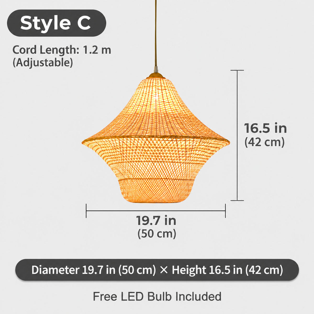 Bamboo Pendant Light 
