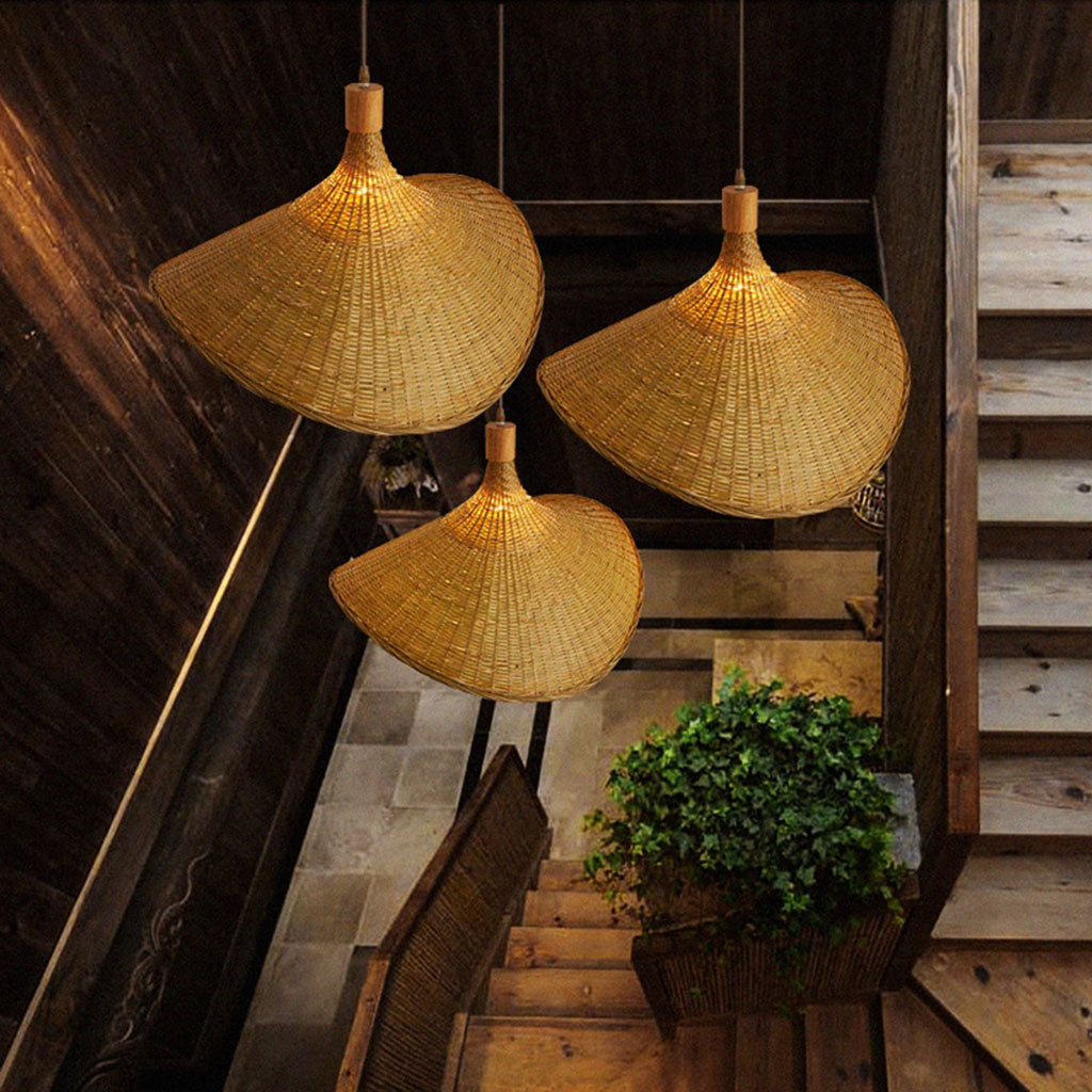 Creative bamboo pendant lights