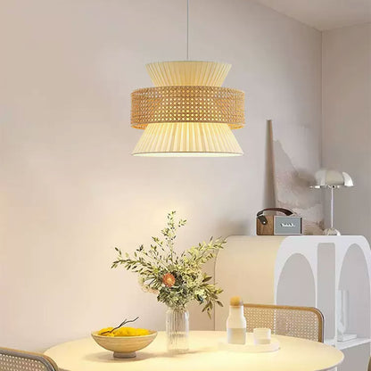 Fabric wabi-sabi pendant lights, Japanese pendant lights, Silk chandelier