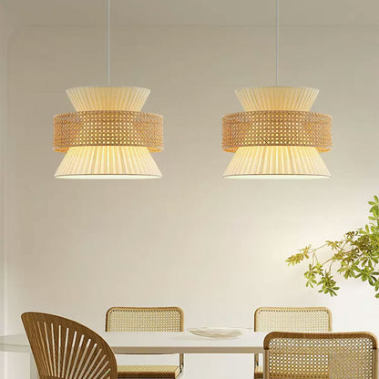 Fabric wabi-sabi pendant lights