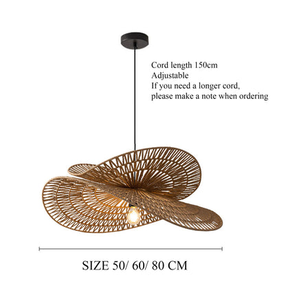 wicker paper pendant lights