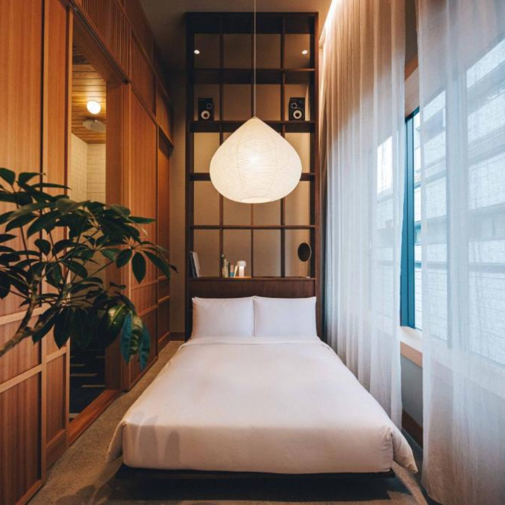 Japanese White Paper Lantern Bedroom