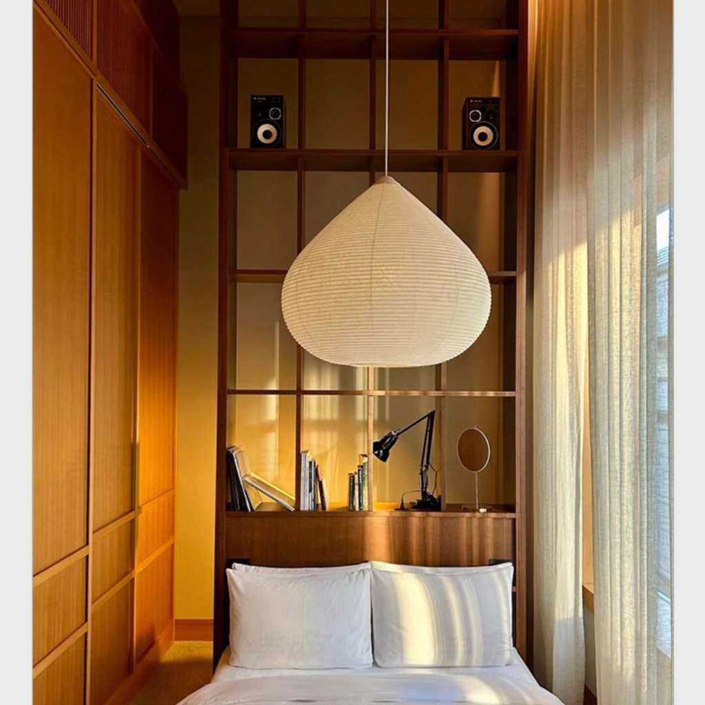Japanese White Paper Lantern Bedroom