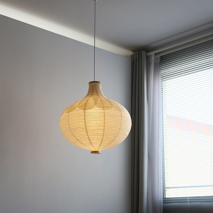 Japanese Paper Globe Pendant Light