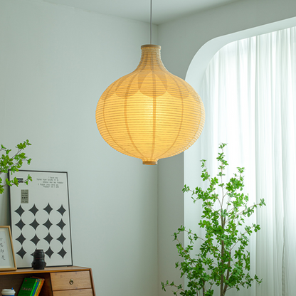 Japanese Paper Globe Pendant Light