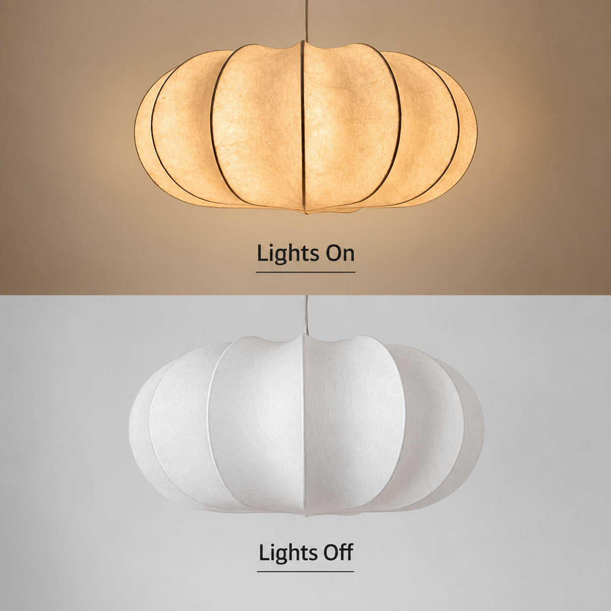 Japanese Wabi Sabi Fabric Pendant Light