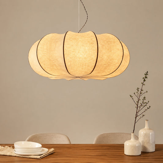 Japanese Wabi Sabi Fabric Pendant Light