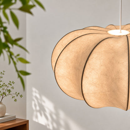 Japanese Wabi Sabi Fabric Pendant Light