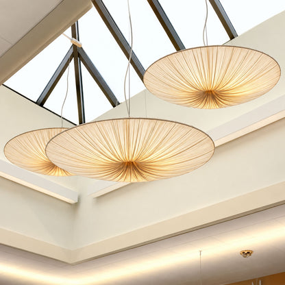 Modern Sculptural Pleated Ceiling Light