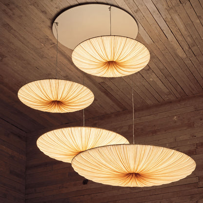 Modern Sculptural Pleated Ceiling Light