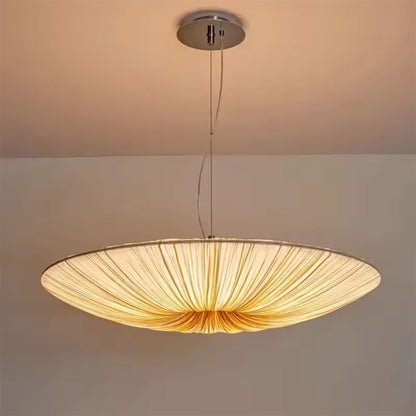Large Pendant Light – Modern Sculptural Pleated Ceiling Light