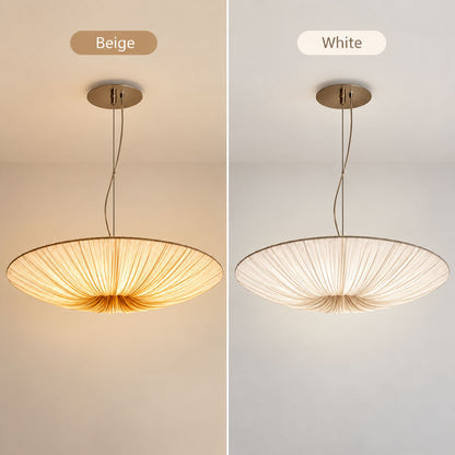 Large Pendant Light – Modern Sculptural Pleated Ceiling Light