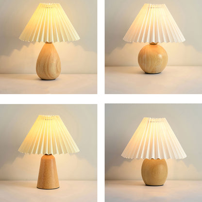 Pleated table lamp