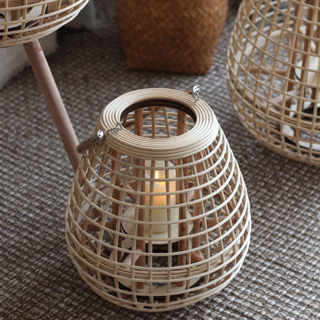 wicker floor lamp