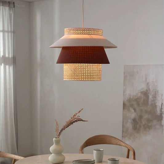 wabi sabi rattan pendant light