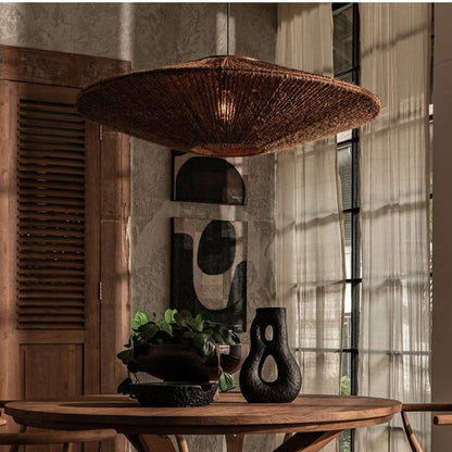 rattan pendant light