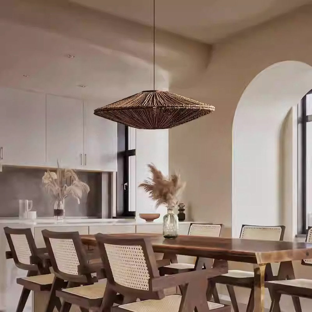 rattan pendant light