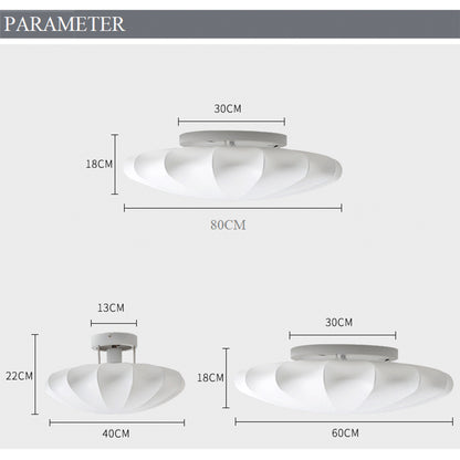 white flush ceiling light