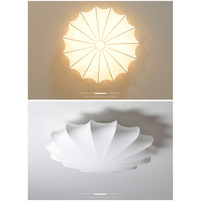 white flush ceiling light