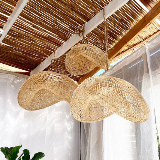 boho rattan pendant light