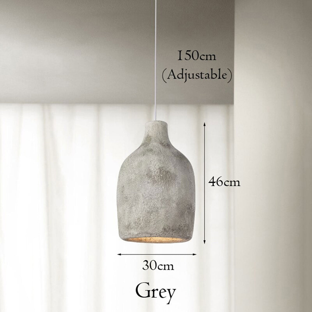 Retro Wabi-sabi Pendant Lights, Japandi Chandelier, Minimalist Light F ...