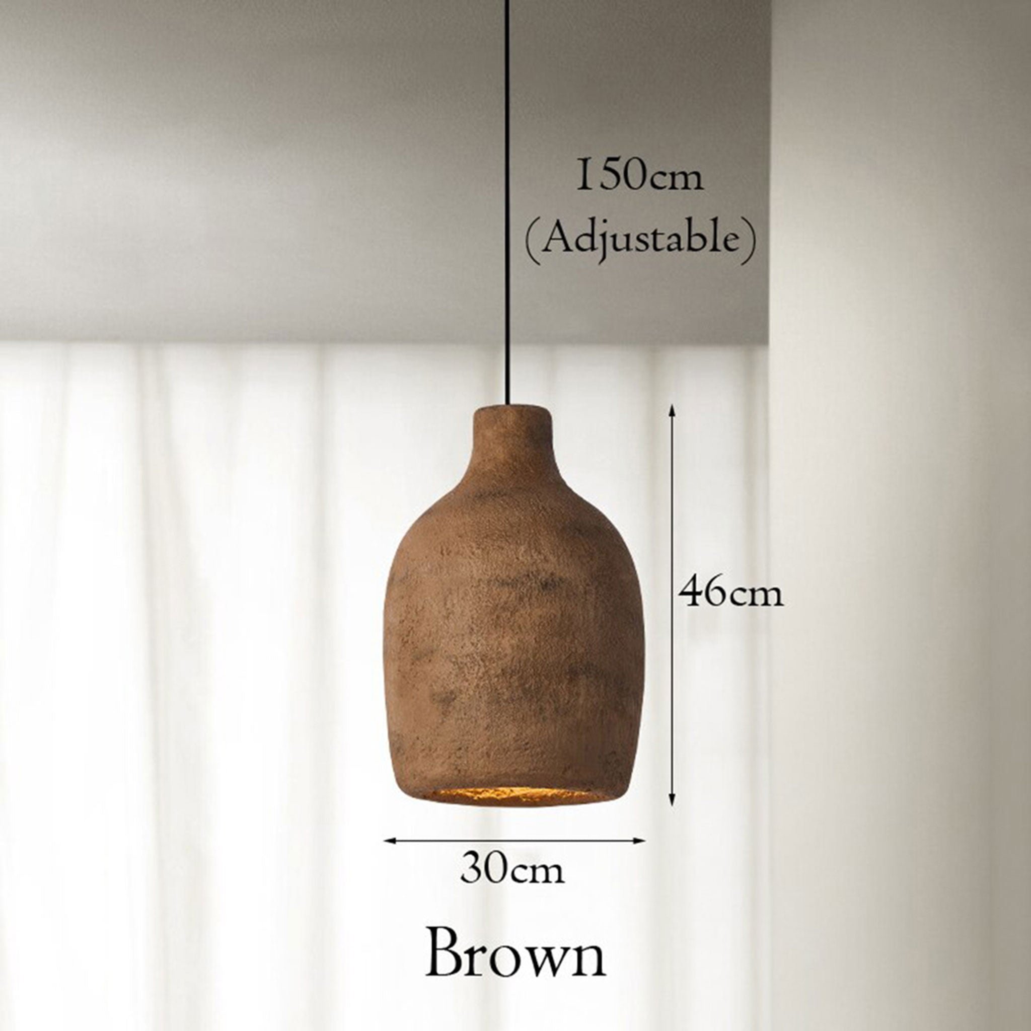 Wabi-Sabi Natural Yellow Travertine Pendant Light Japan Hanging Lamp Combination LED Chandelier For Dining Bedroom Kitchen Cafe - 39