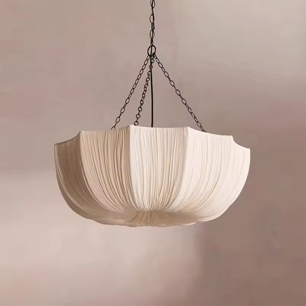 Vintage Fabric Pendant Light