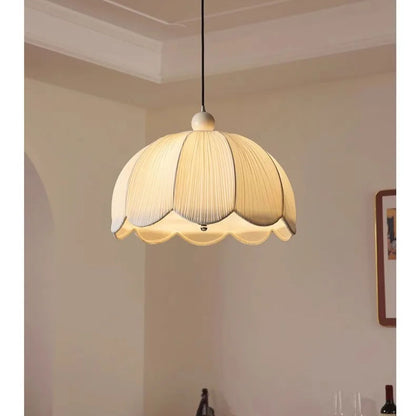 Vintage Fabric Pendant Light 