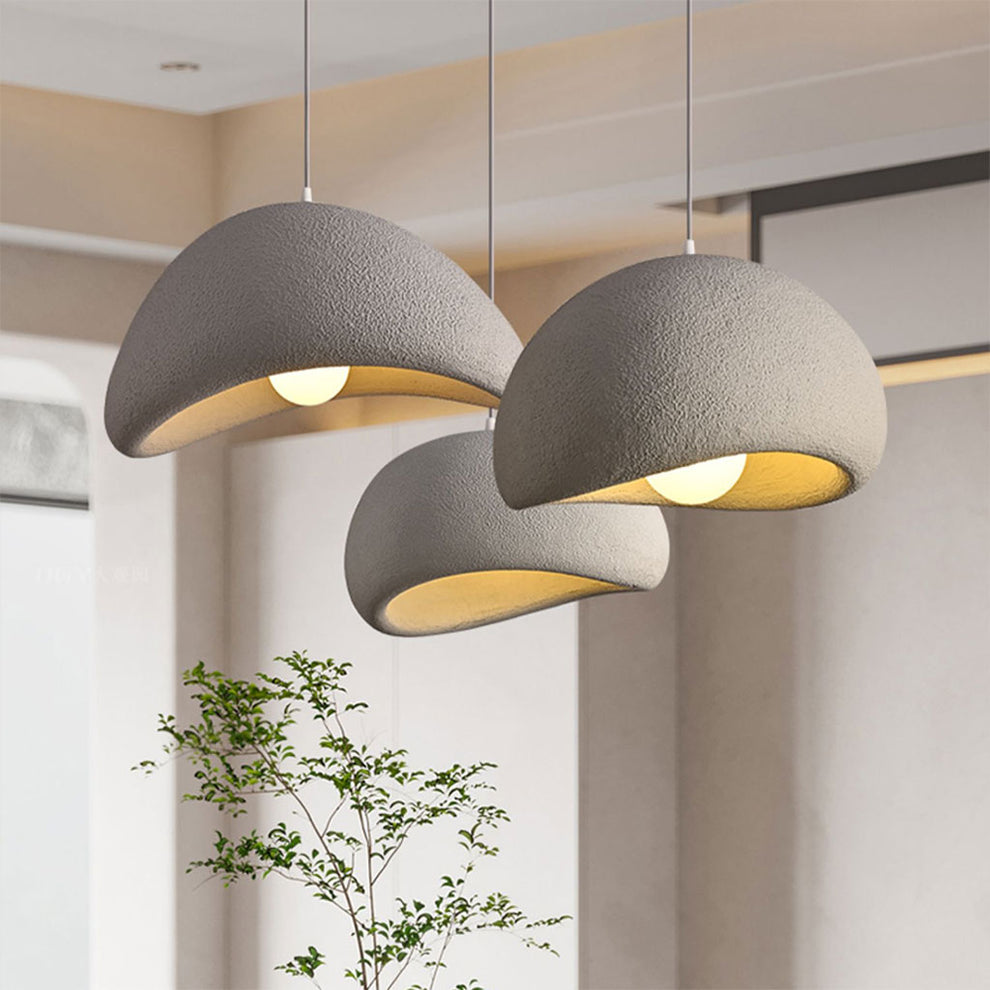 Wabi Sabi Chandelier, Japandi Pendant Lamp, Wabi Sabi Light Fixture ...