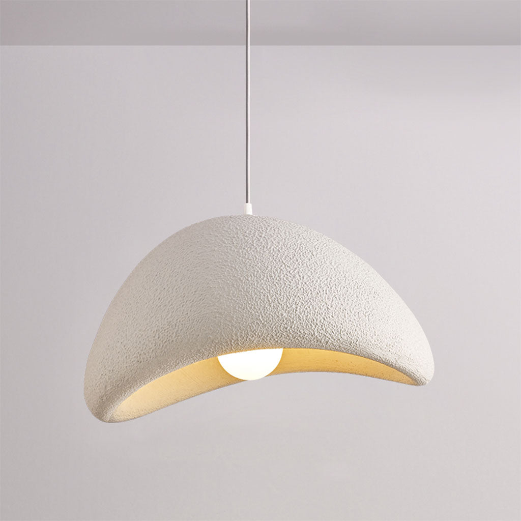 White wabi sabi pendant lights