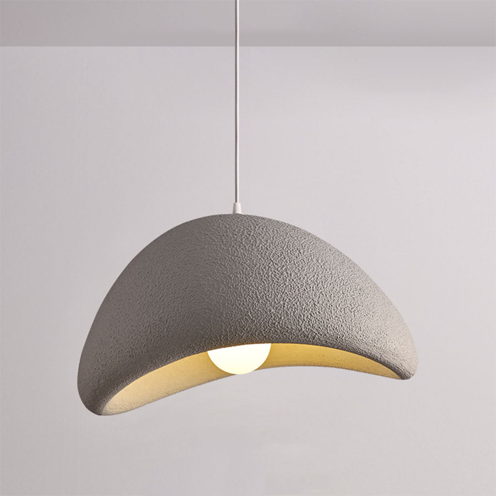 grey wabi sabi hanging lamp