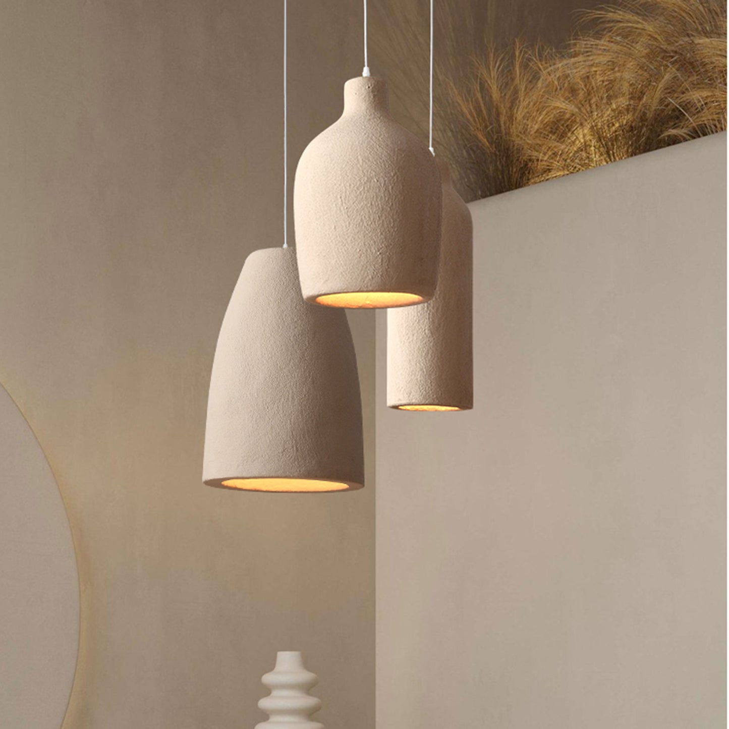 Wabi sabi ceramic pendant lights