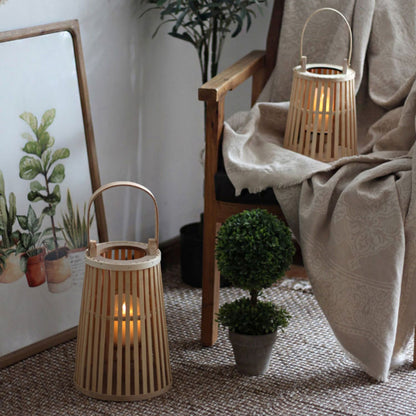 wooden floor lamp